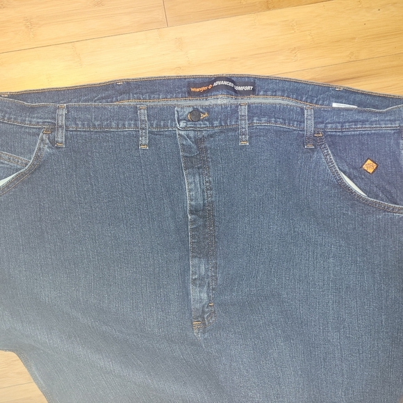 Wrangler FR Jeans Mens 54X30 Blue Flame Resistant - Picture 3 of 5